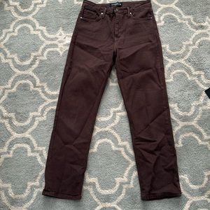 Just Black denim brown jeans size 28 in barely worn condition
